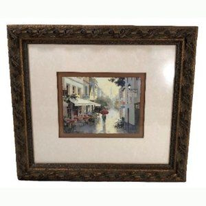 Cafe de Ville Marilyn Simandle Litho Paris Print